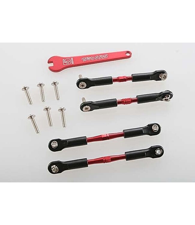 Turnbuckles. aluminum (red-anodized). camber links. front. 3. TRX3741X