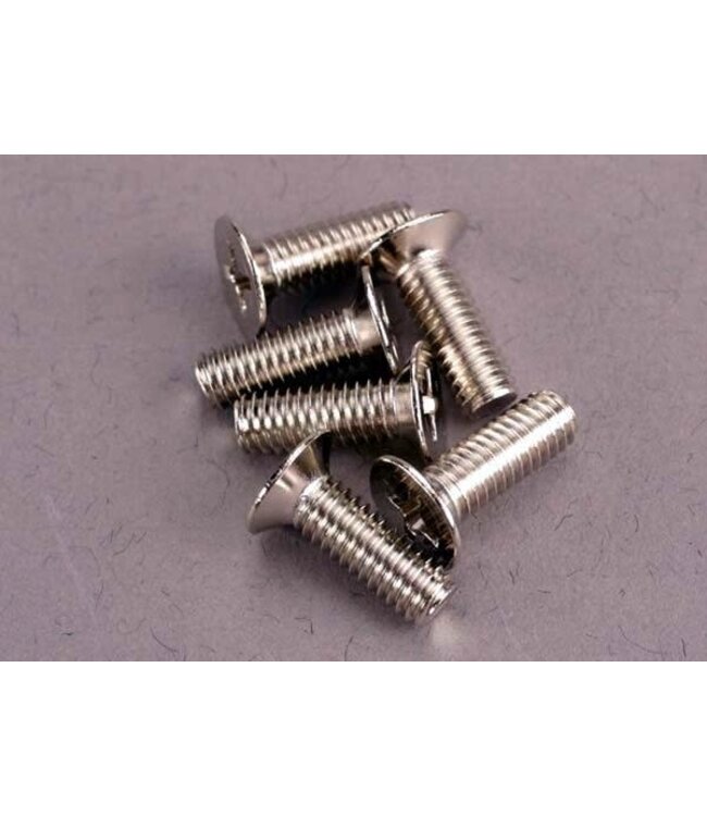 Screws. 4x12mm countersunk machine (100-degree) (6). TRX2548