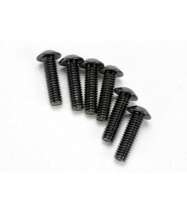 Screws 4x14mm button-head machine (hex drive) (6). TRX3938