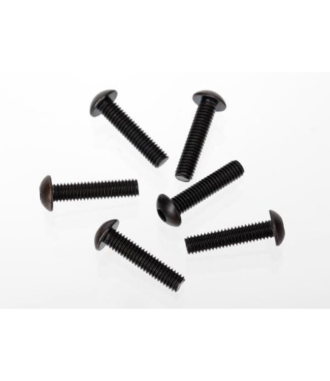 Screws 4x18mm button-head machine (hex drive) (6) TRX3929