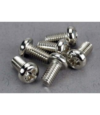 Traxxas Screws 3x6mm roundhead machine (6) TRX2558