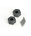 Traxxas Wheel hex hubs 12MM with stub axle pins (2) TRX1654