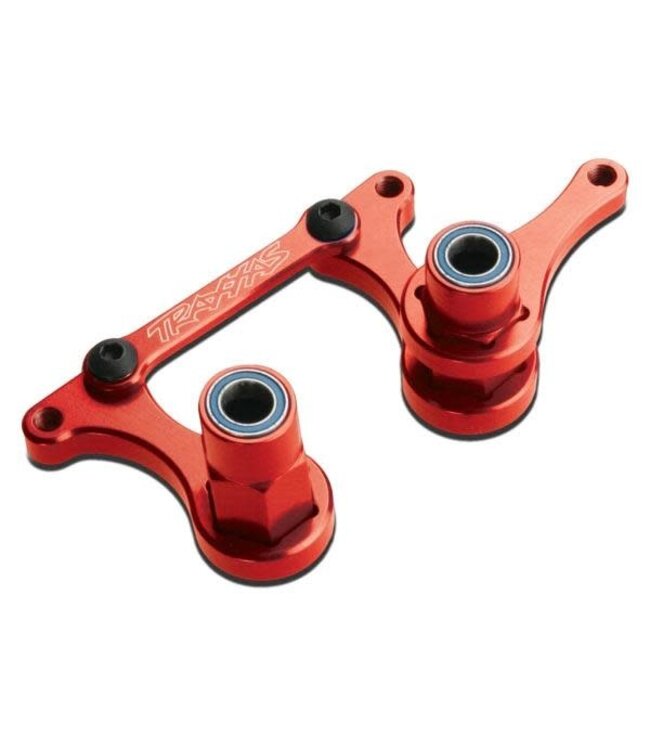 Steering bellcranks drag link (red-anodized 6061-T6 aluminum) TRX3743R