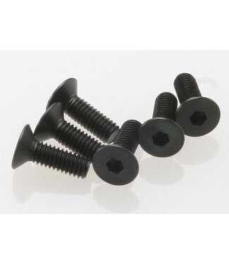 Traxxas Screws. 4x12mm countersunk machine (hex drive) (6). TRX2542