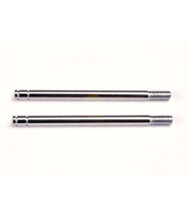Shock shafts steel chrome finish (long) (2) TRX1664