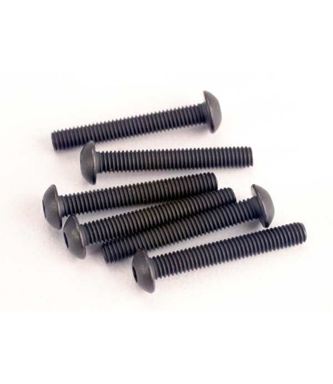 Screws 3x20mm button-head machine (hex drive)(6) TRX2580