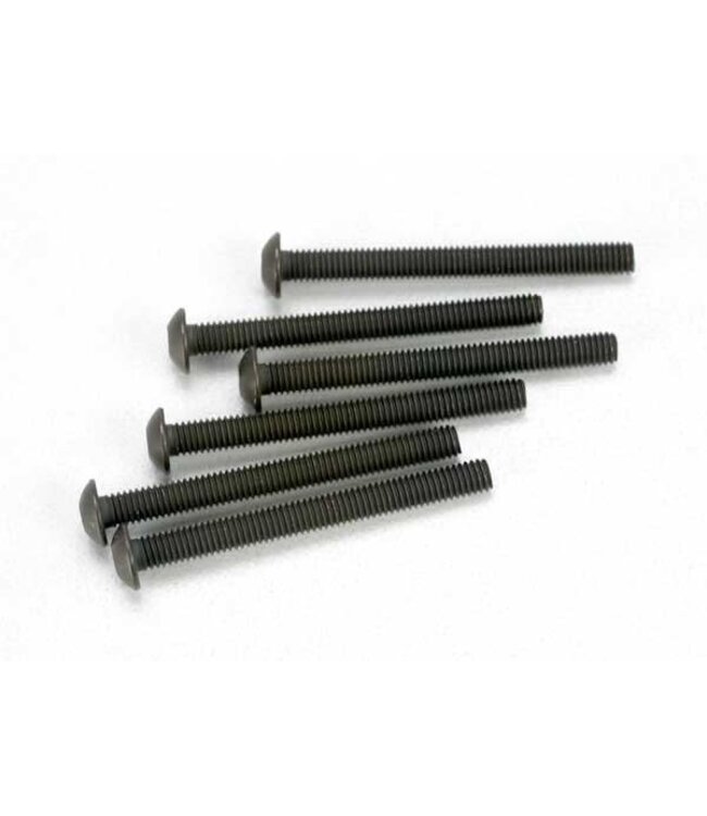 Screws 3x30mm button-head machine (hex drive) (6) TRX2582