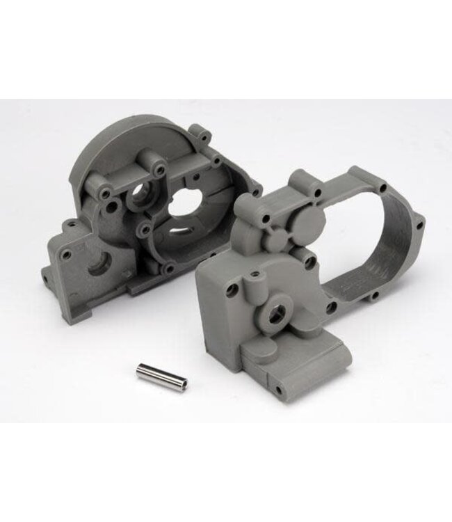 Gearbox halves (l&r) (grey) w/ idler gear shaft TRX3691A