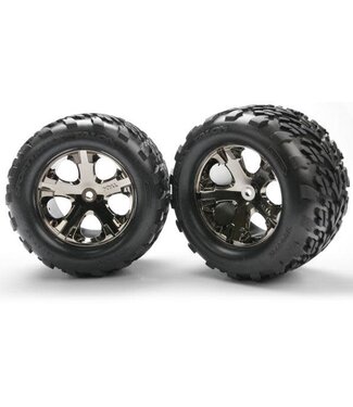 Traxxas Tires assembled glued (2.8) (All-Star black chrome TRX3668A