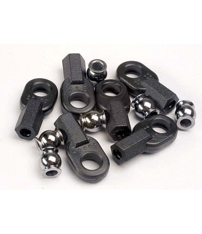 Rod ends long (6)/ hollow ball connectors (6) TRX2742