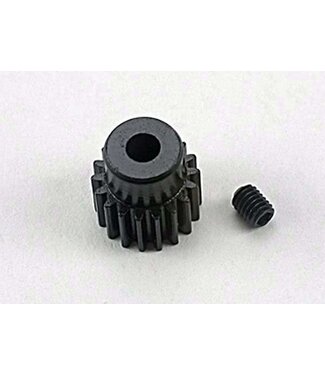 Traxxas Gear 18-T pinion (48-pitch) / set screw. TRX1918