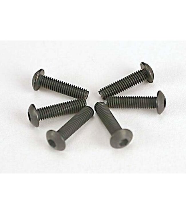 Screws 3x12mm button-head machine (hex drive) (6) TRX2578