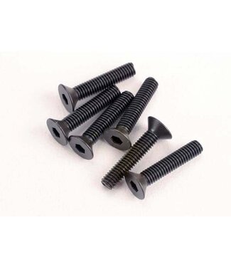 Traxxas Screws 3x15mm countersunk machine (6) (hex drive) TRX2553