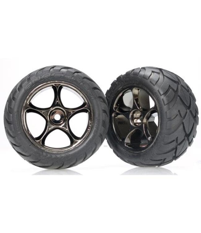 Tires & wheels assembled (Tracer 2.2 black chrome wheels TRX2478A