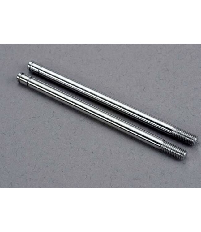 Shock shafts steel chrome finish (xx-long) (2) TRX2656