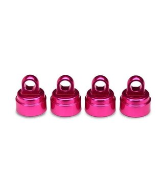 Traxxas Shock caps aluminum (pink-anodized) (4) (fits all Ultra Shocks)