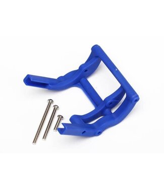 Traxxas Wheelie bar mount (blue) for 2WD Bandit/Rustler/Slash with screws TRX3677X