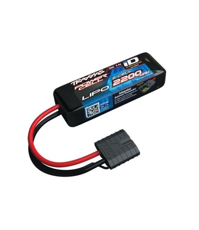 Power Cell LiPo 2200mAh 7.4V 2S 25C . all 1/16 models ID. TRX2820X