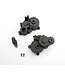 Traxxas Gearbox halves (front & rear) with shift detent ball and spring TRX3991X