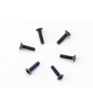 Traxxas Screws 2.5x10mm countersunk machine (hex drive) (6) TRX2523