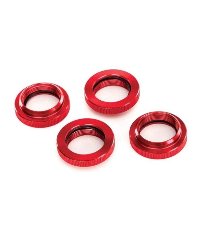 Spring retainer (adjuster) red-anodized aluminum for GTX shock TRX7767R