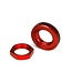 Traxxas Servo saver nuts aluminum red-anodized (1) serrated TRX8345R