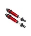 Traxxas Shocks GTR 134mm aluminum (red-anodized) (assembled w/o springs) (front threaded) TRX8450R