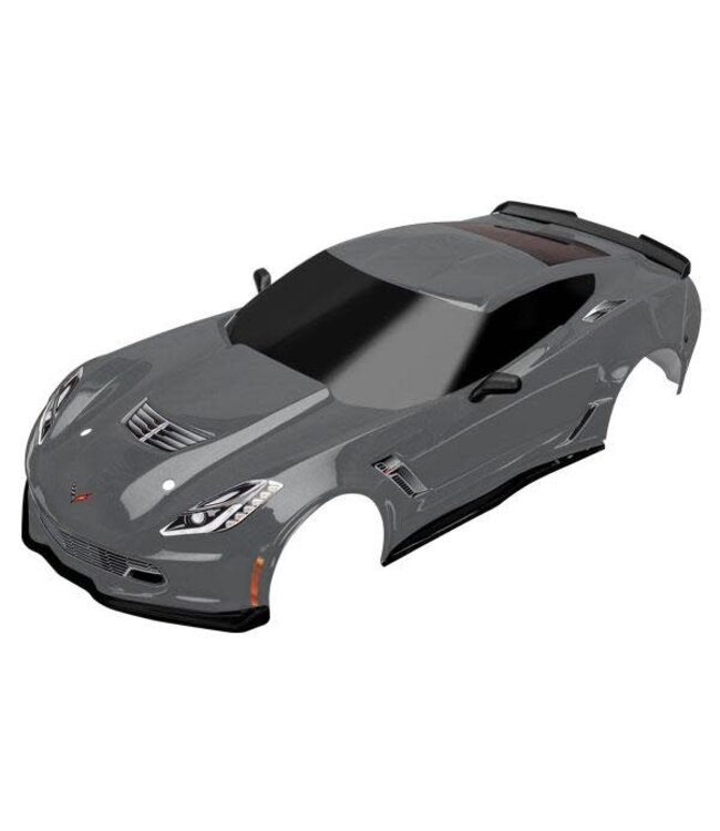 Body Chevrolet Corvette Z06 graphite (painted with  decals applied) TRX8386A
