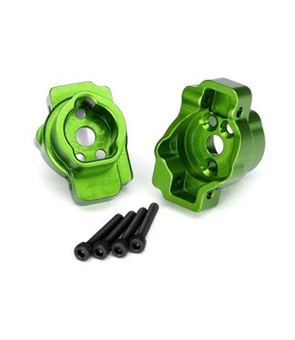 Traxxas Portal drive axle mount rear 6061-T6 aluminum (green-anodized) TRX8256G