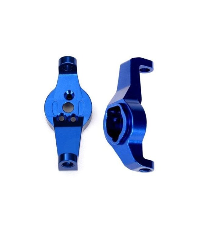 Caster blocks 6061-T6 aluminum (blue-anodized) left and right TRX8232X