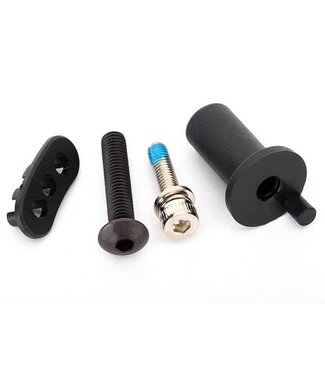 Traxxas Motor mount hinge post/ 5x25mm BCS (1)/ 4x16mm CS with split and flat washer (1)