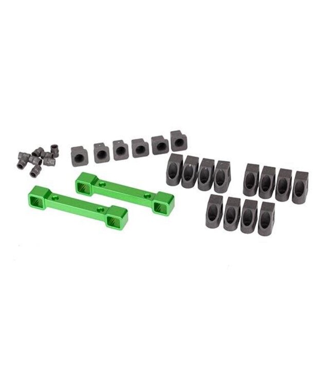 Mounts. suspension arms. aluminum (green-anodized) (front &. #TRX8334G