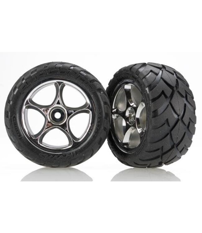 Tires & wheels assembled (Tracer 2.2 chrome wheels) TRX2478R