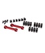 Traxxas Mounts suspension arms aluminum (red-anodized) (front & rear) TRX8334R