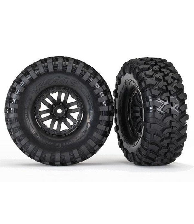 Tires and wheels assembled glued (TRX-4 wheels Canyon TRX8272