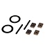 Traxxas Spider gear shaft (2) with spacers (4) and shims 16x23.5x0.5mm (2) TRX7783