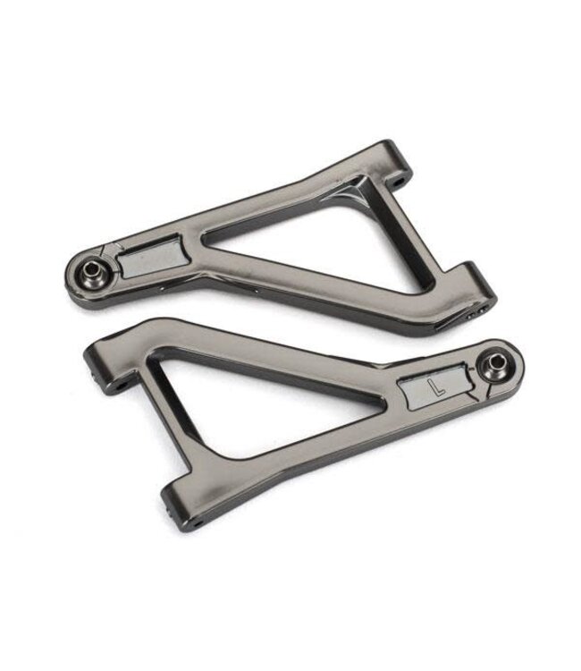 Suspension arms upper left & right (satin black chrome-plated) (assembled with hollow balls TRX8531X