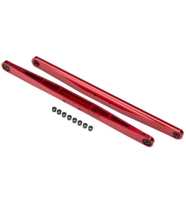 Trailing arm aluminum (red-anodized) (2) (assembled with hollow balls TRX8544R