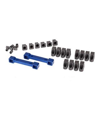 Traxxas Mounts suspension arms aluminum (blue-anodized) (front & rear) TRX8334X