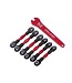 Traxxas Turnbuckles aluminum (red-anodized) camber links (front) (2) camber links rear steering links (2) TRX8341R