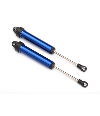 Traxxas Shocks GTR 160mm aluminum (blue-anodized) (assembled w/o springs) (rear no threads) TRX8461X