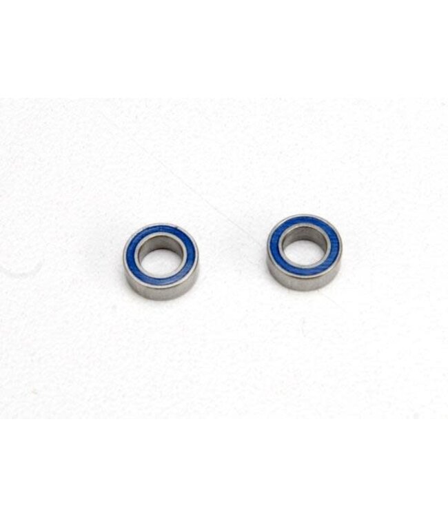 Ball bearings. blue rubber sealed (4x7x2.5mm) (2). TRX5124