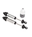 Traxxas Shocks GTR 134mm aluminum (silver-anodized) (assembled w/o springs) (front threaded) TRX8450