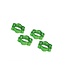 Traxxas Wheel nuts splined 17mm serrated (green-anodized) (4) TRX7758G