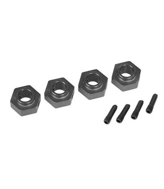 Traxxas Wheel hubs 12mm hex 6061-T6 aluminum (charcoal gray-anodized) (4) TRX8269A