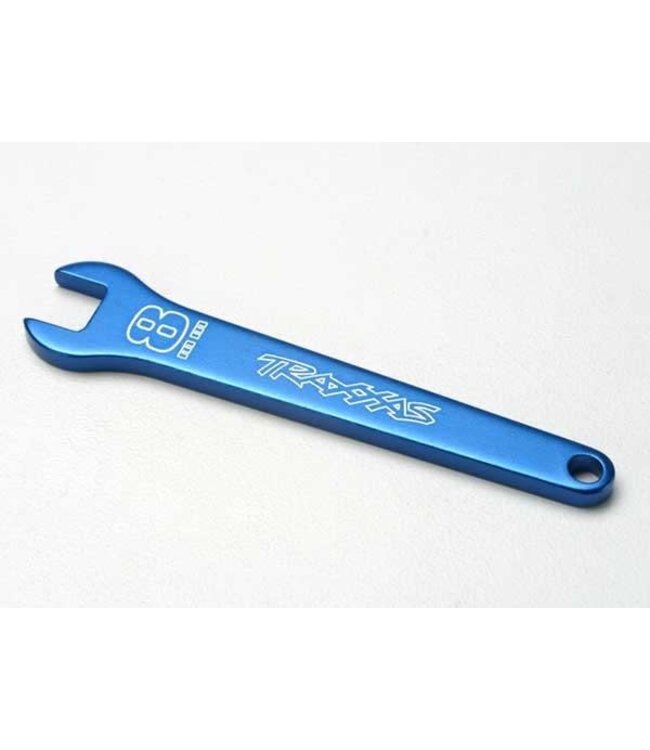 Flat wrench 8mm (blue-anodized aluminum) TRX5478