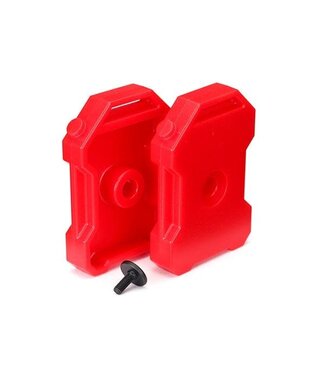 Traxxas Fuel canisters (red) (2) TRX8022