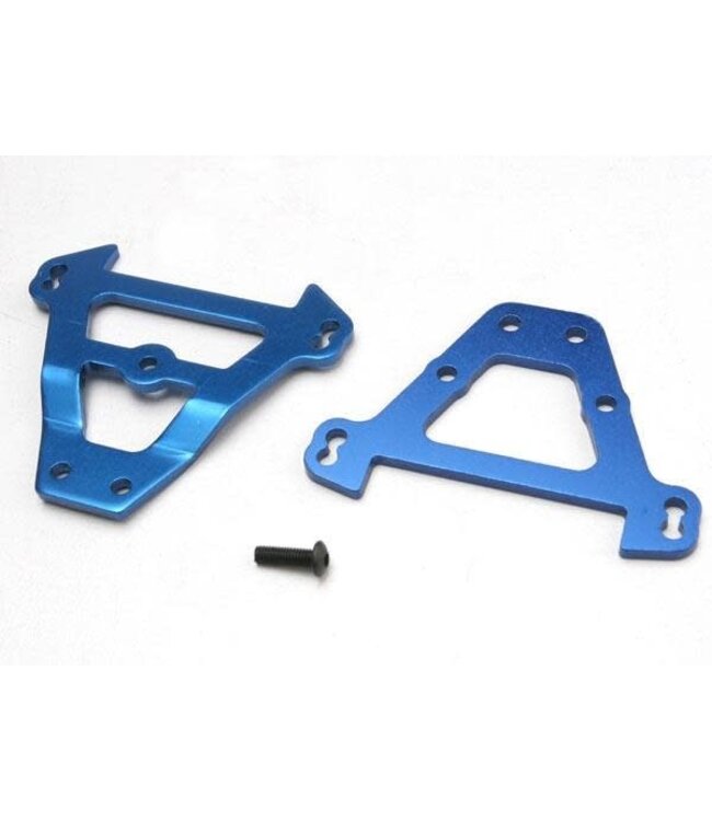 Bulkhead tie bars front & rear (blue-anodized aluminum) TRX5323