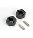 Traxxas Wheel hubs hex (2)/ axle pins (2.5x12mm) (2)