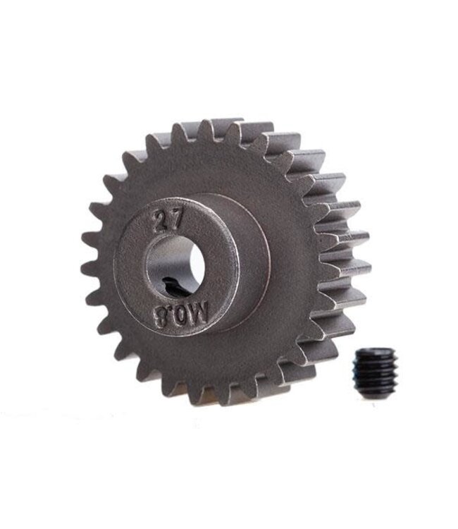 Pinion gear 27-T (0.8 pitch compatible with 32-pitch) (5mm shaft) with set screw TRX5647